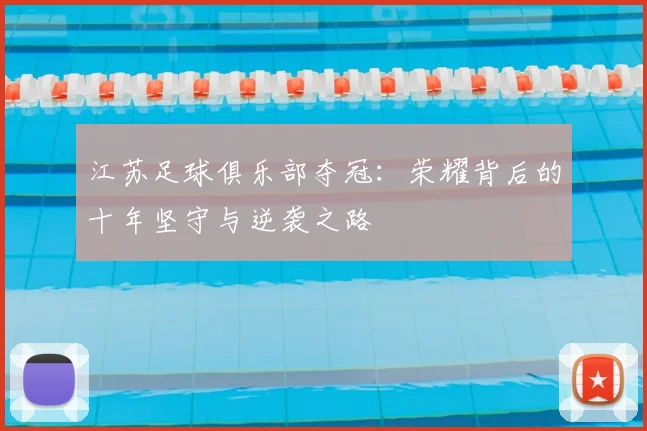 江苏足球俱乐部夺冠:荣耀背后的十年坚守与逆袭之路