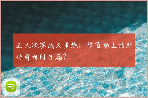 五大联赛战火重燃:绿茵场上的新传奇何时开篇?